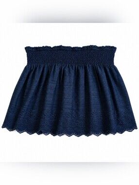 GAP Navy Denim Smocked Skirt – Women's Size XXL